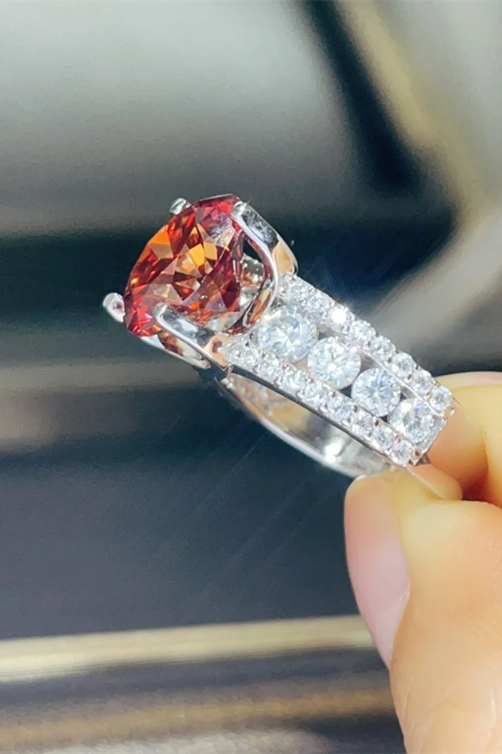 5 Carat Moissanite 925 Sterling Silver Ring, image 5