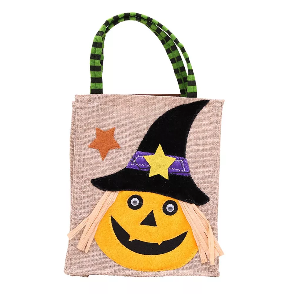 Halloween Decorative Witch Burlap Treat Bag, image 2