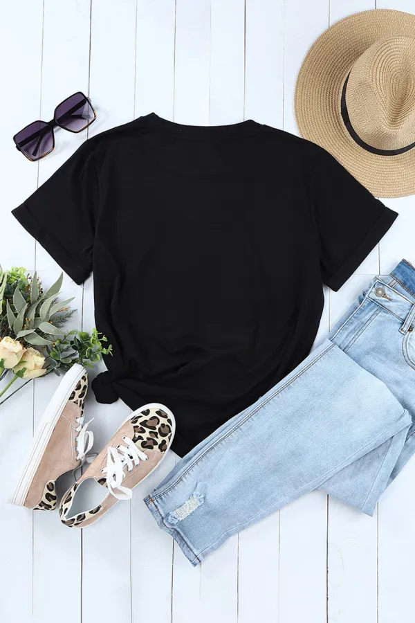 AMEN Bow Round Neck Short Sleeve T Shirt, image 4