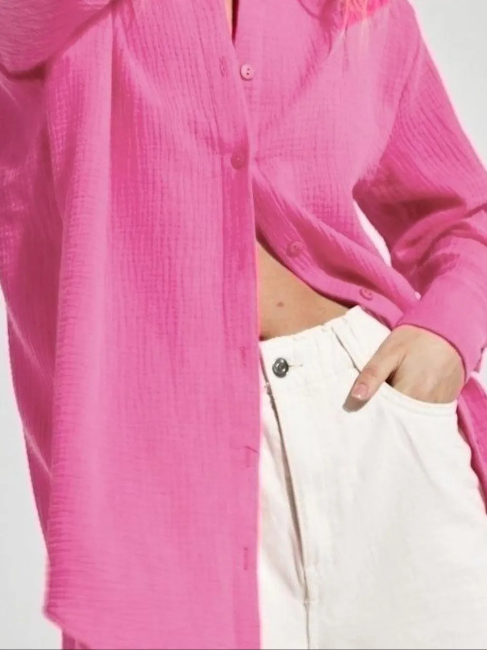 Button Up Long Sleeve Texture Shirt, image 29