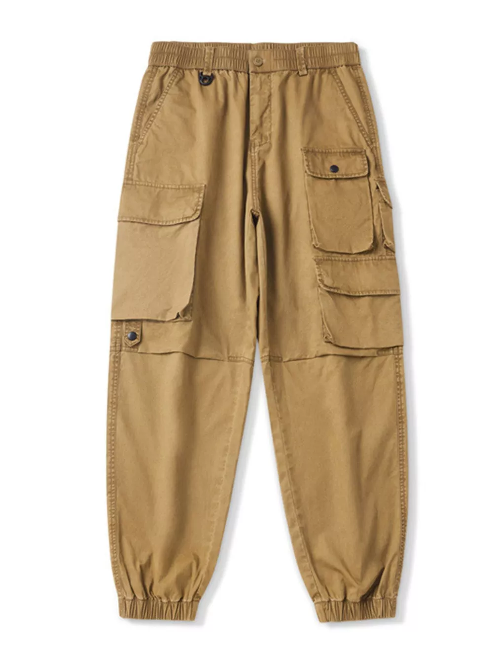 Men's Plus Size Relaxed Fit Multi-Pocket Cargo Pants, image 12