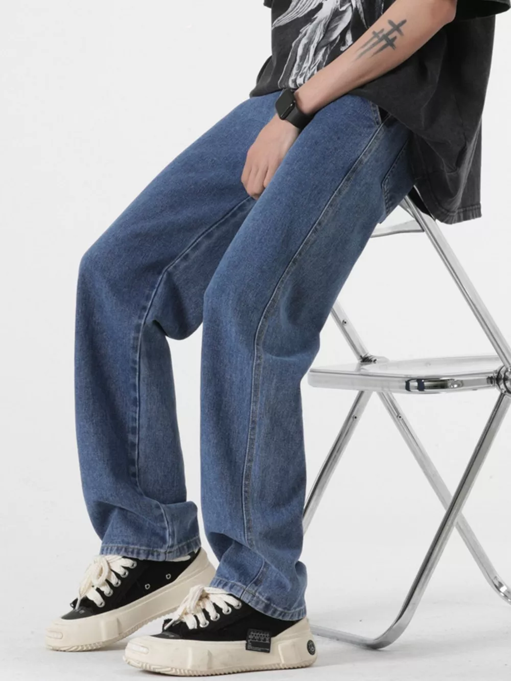 Men's Full Size Pocketed Relaxed Fit Jeans Plus Size, image 2