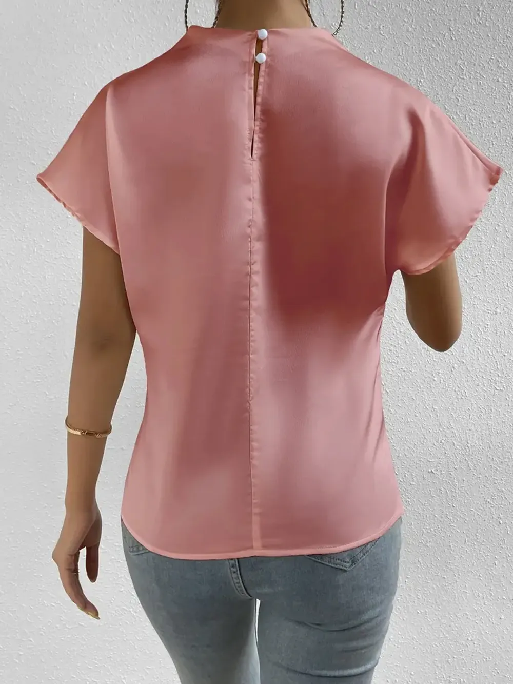 Mock Neck Short Sleeve Blouse, image 21