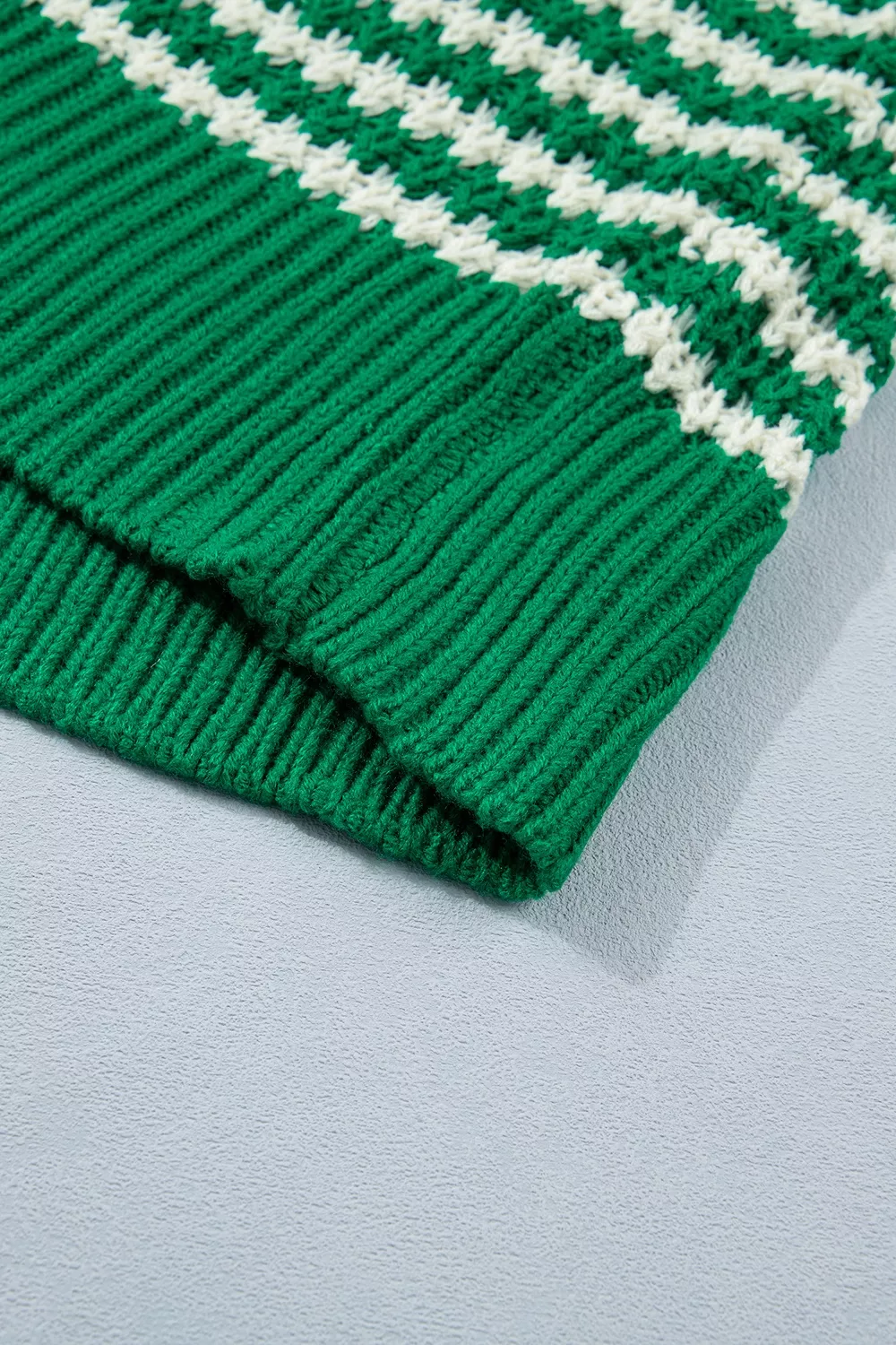 Striped Textured Knit Sweater, image 10