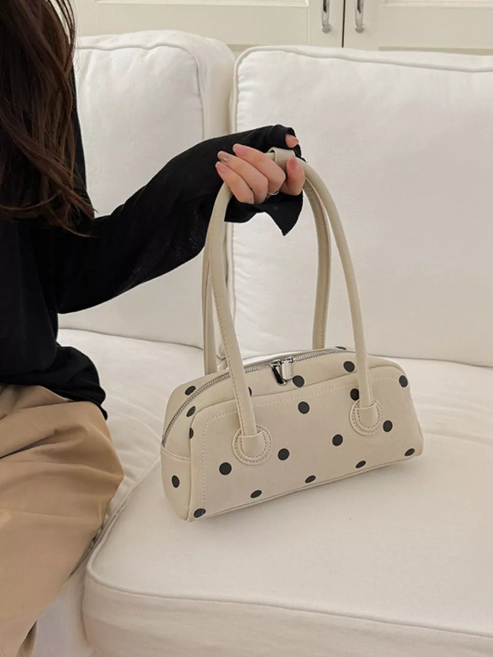 Polka Dot Shoulder Bag, image 8
