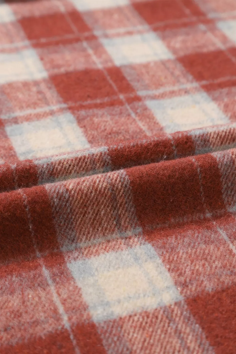 Fleece Lined Plaid Hooded Jacket, image 8