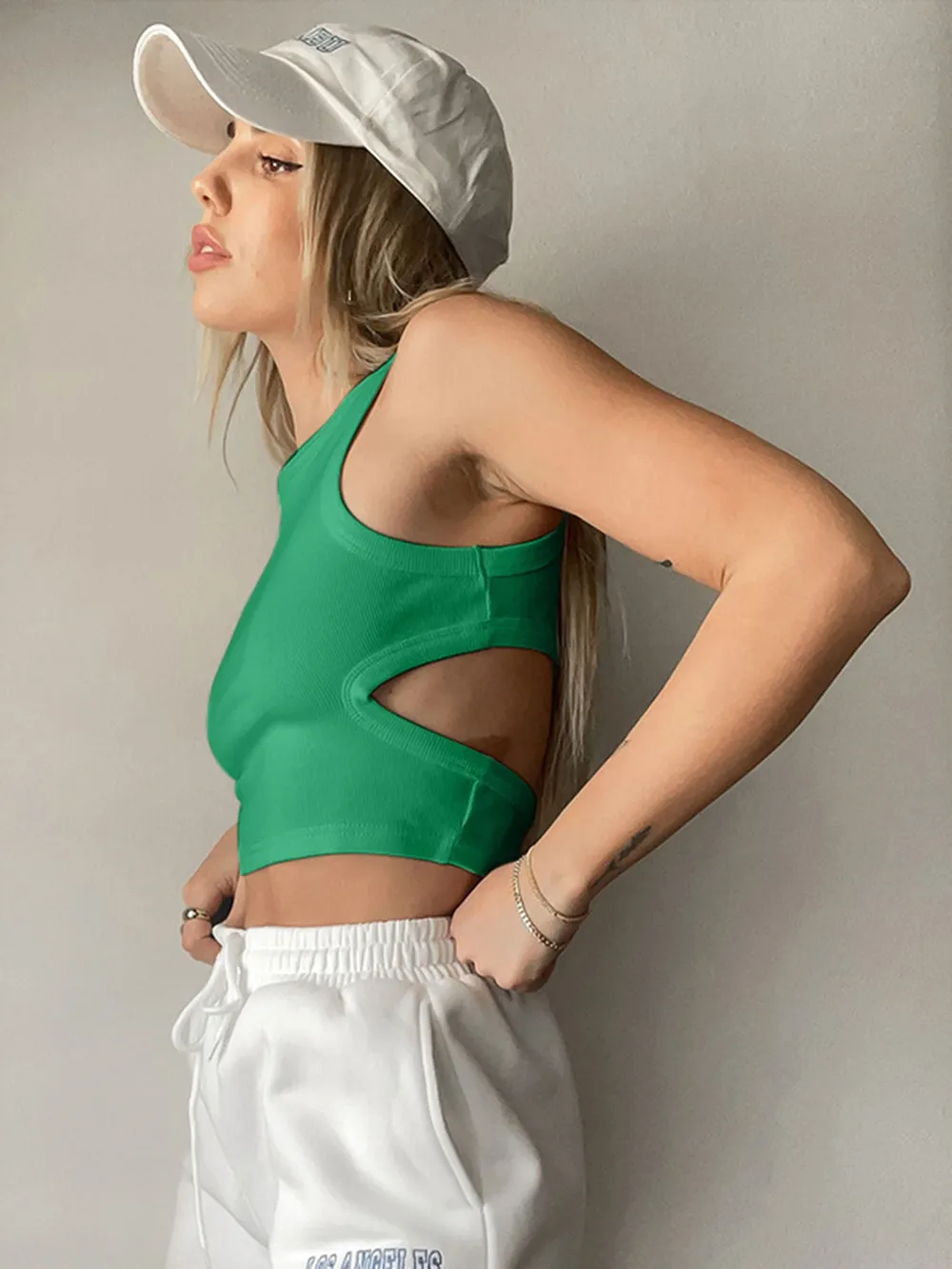 Cutout Round Neck Tank, image 16