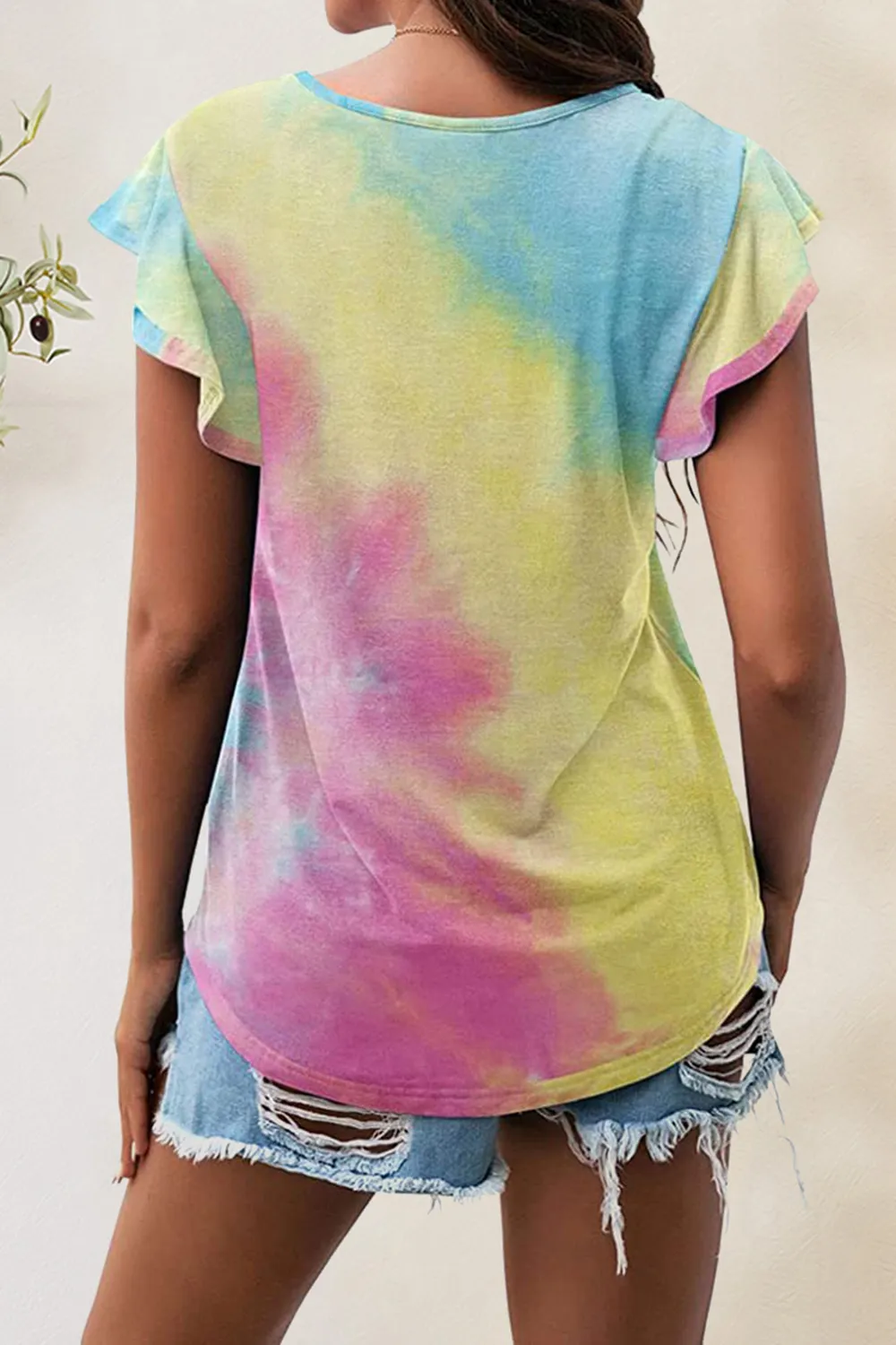Printed Round Neck Short Sleeve T-Shirt, image 14