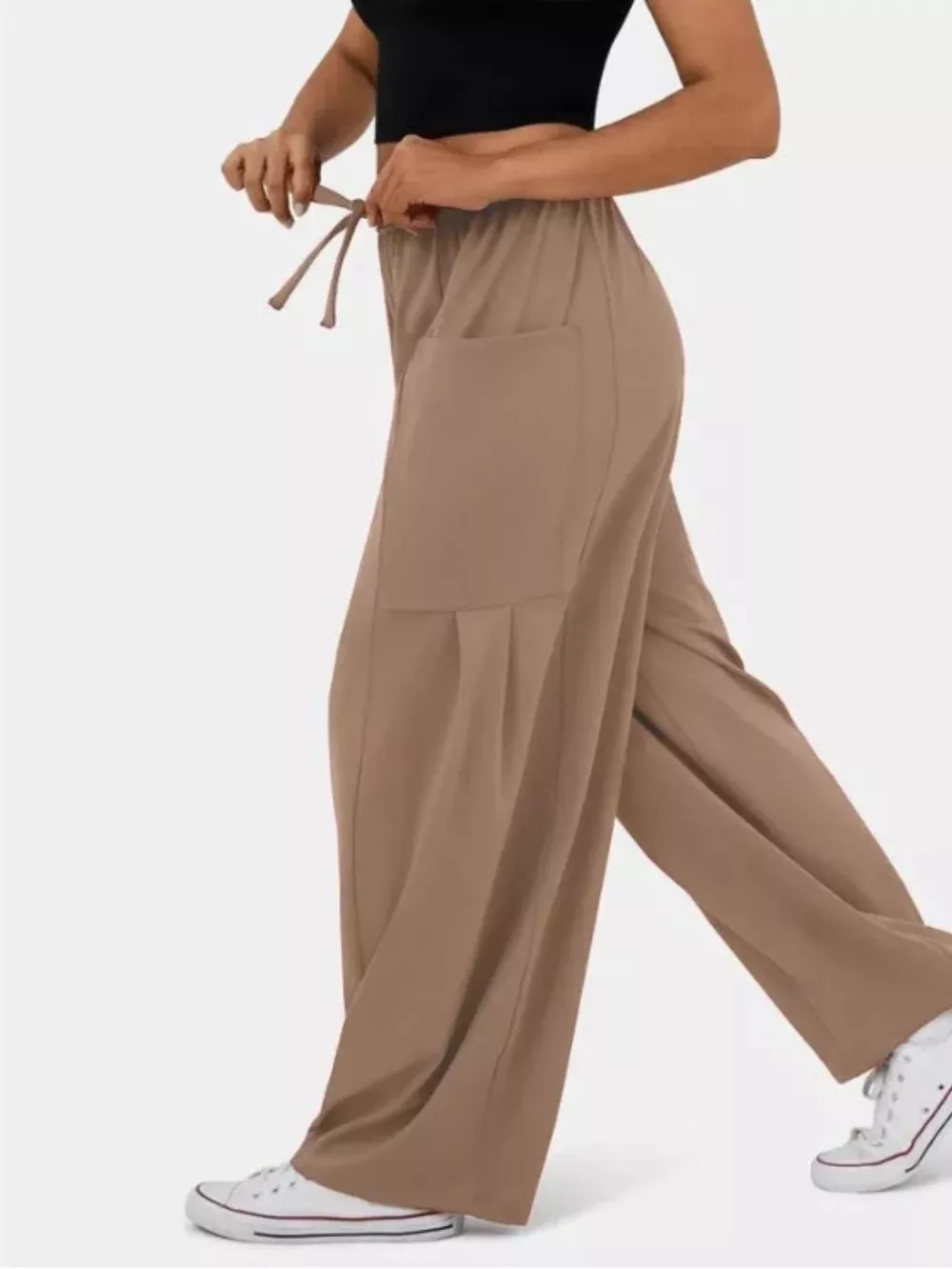 Relaxed Fit Drawstring Pants, image 6