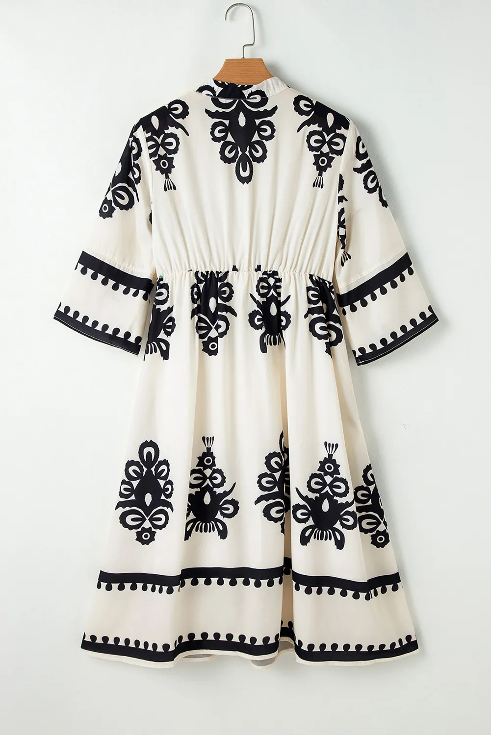 Printed Half Sleeve Knee Length Dress, image 7