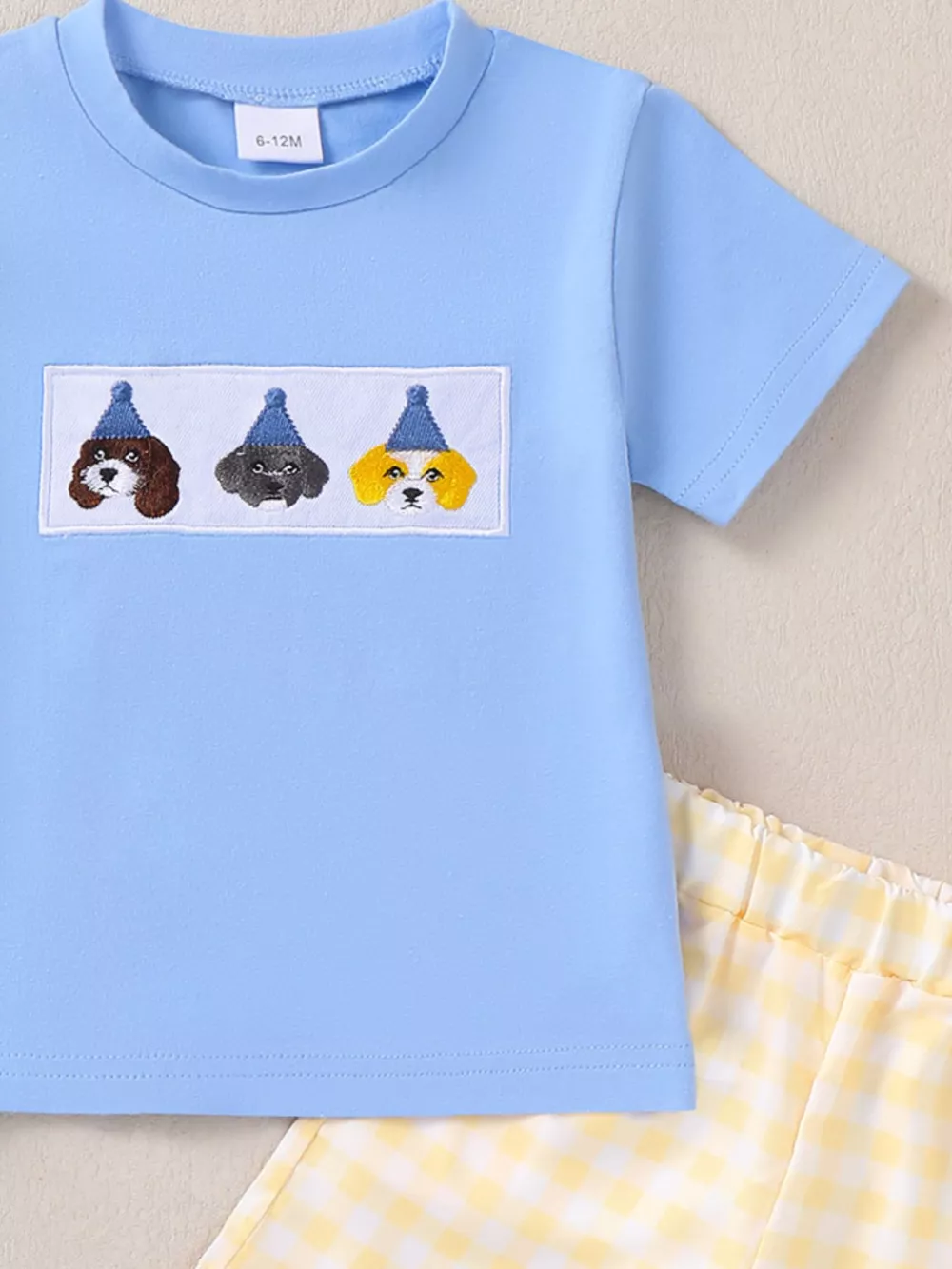 Children's Puppy Round Neck Tee and Shorts Set, image 4