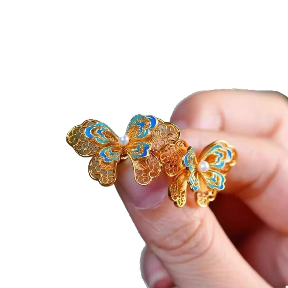 Butterfly Stud Earrings, image 5
