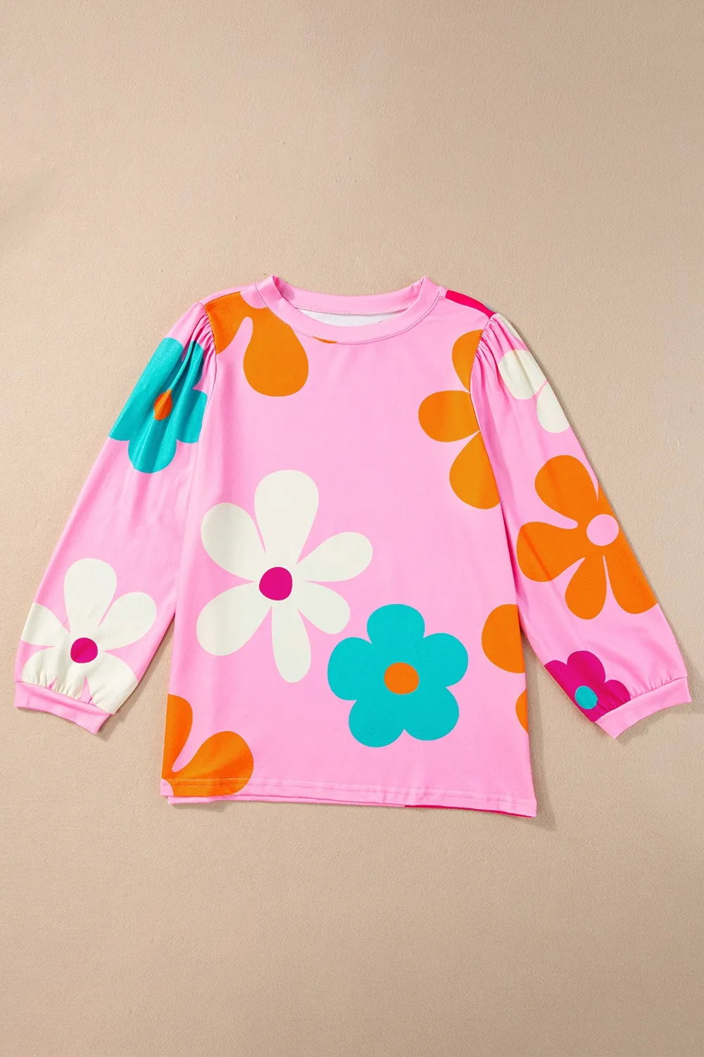 Printed Round Neck Top, image 3