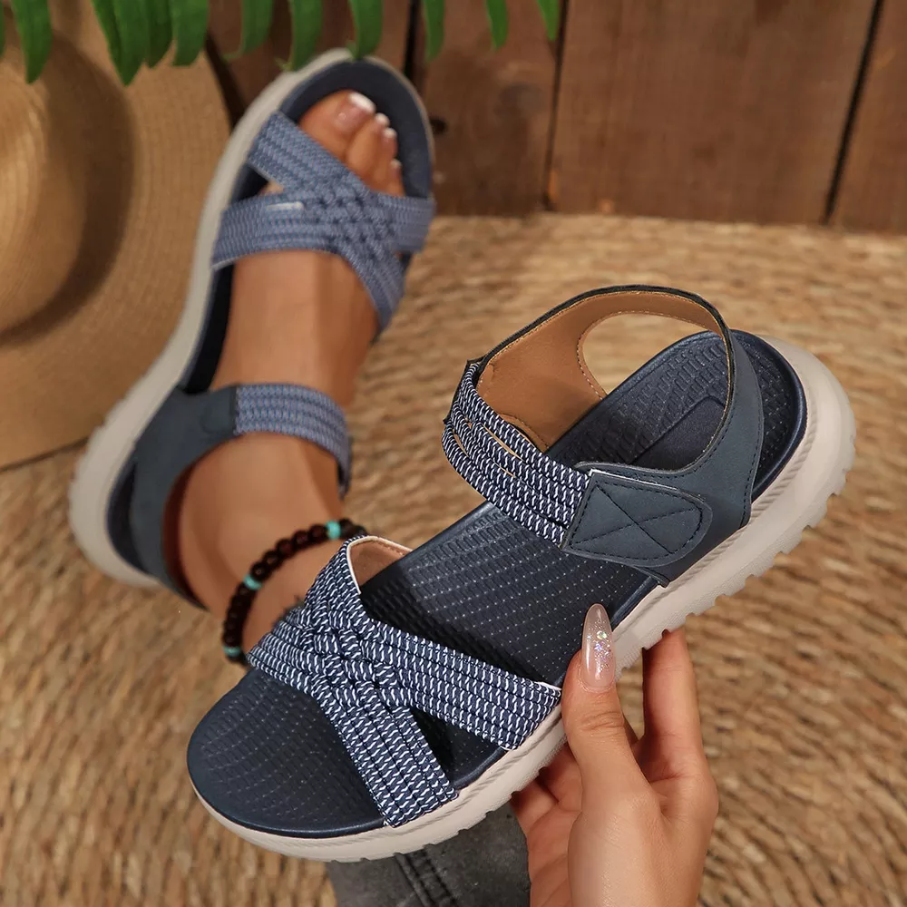 Open Toe Woven Strap Sandals, image 14