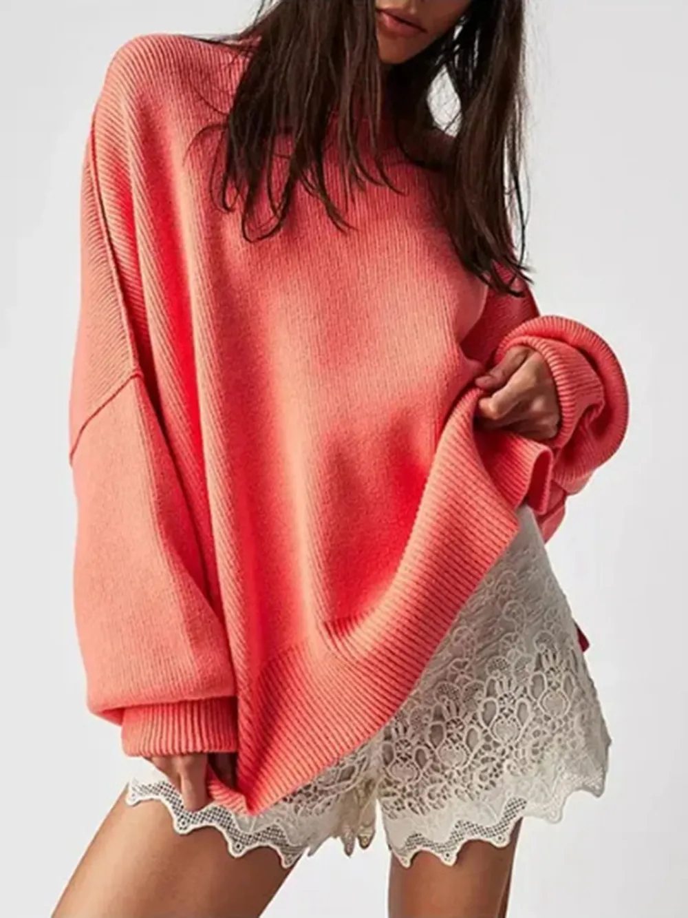 Round Neck Long Sleeve Sweater, image 8
