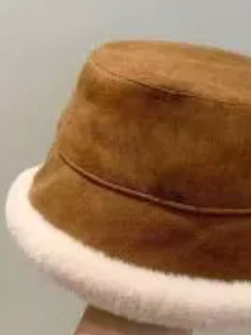 Children's Warm Plush Trim Bucket Hat, image 9