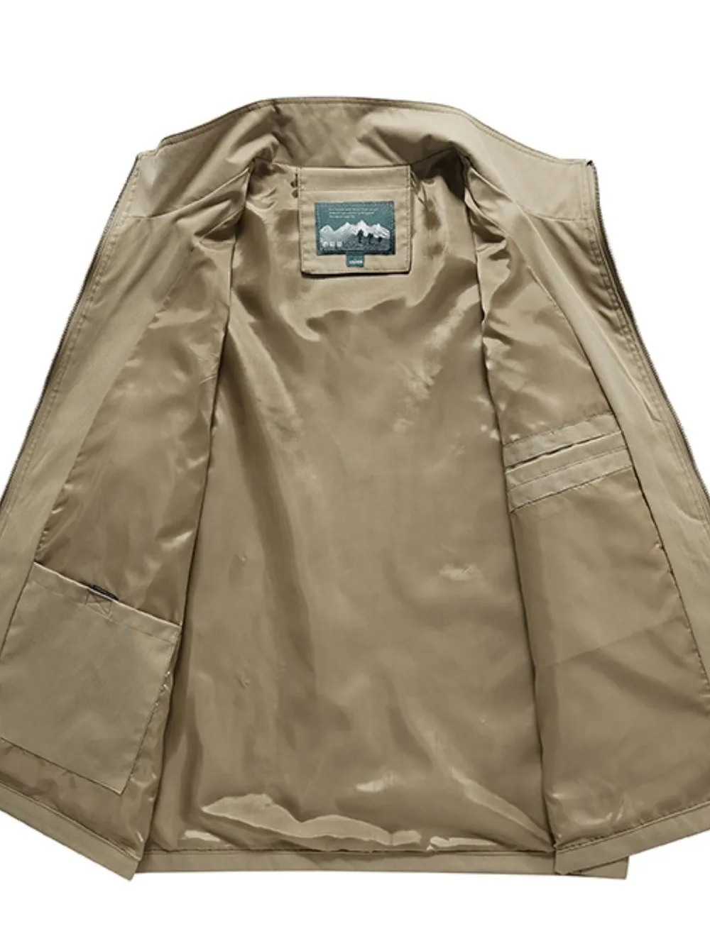 Men's Plus Size Zip Up Vest, image 3