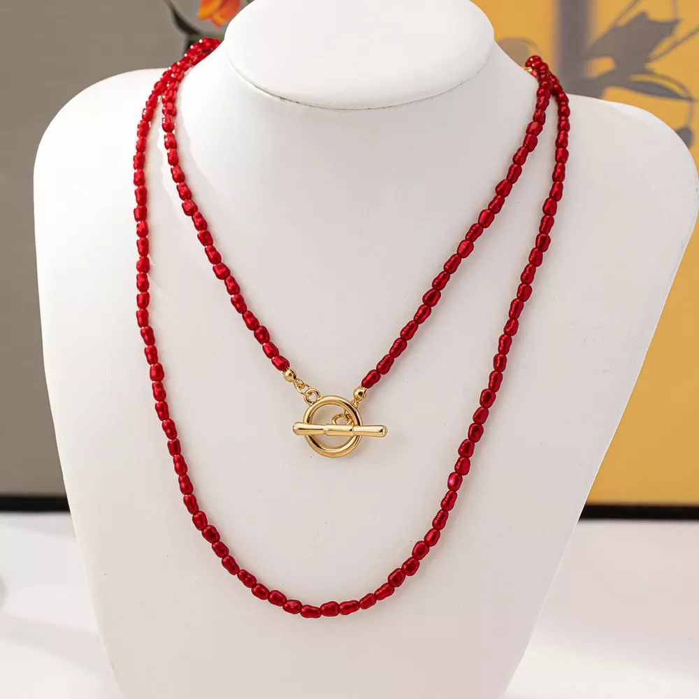 2 Piece Bohemian Beaded Necklace, image 3