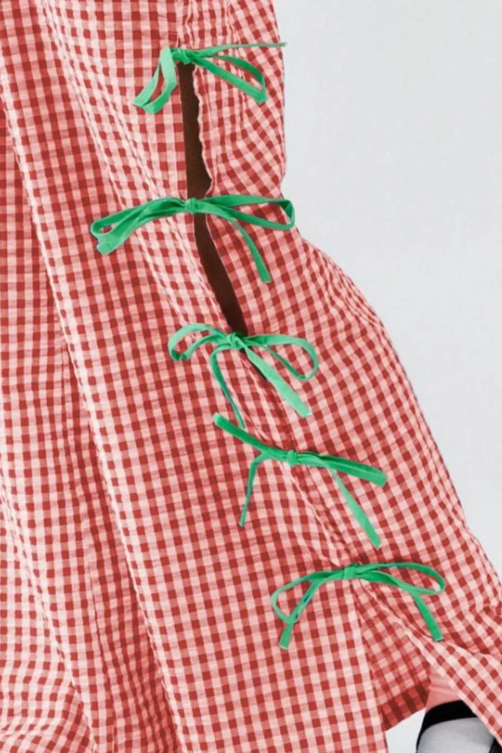 Side Tied Plaid Pants, image 8