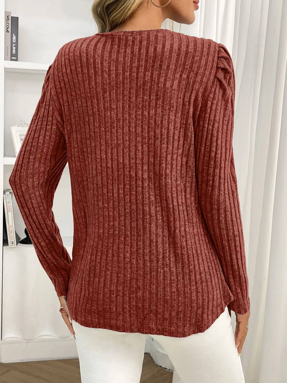 Round Neck Puff Sleeve T-Shirt, image 25