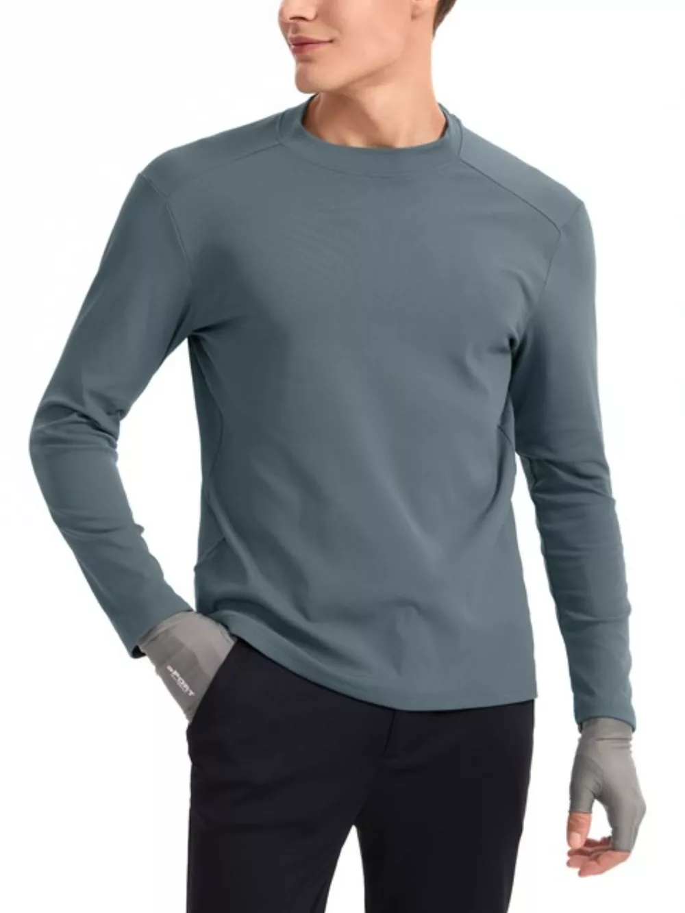 Men's Plus Size Long Sleeve T-Shirt, image 2