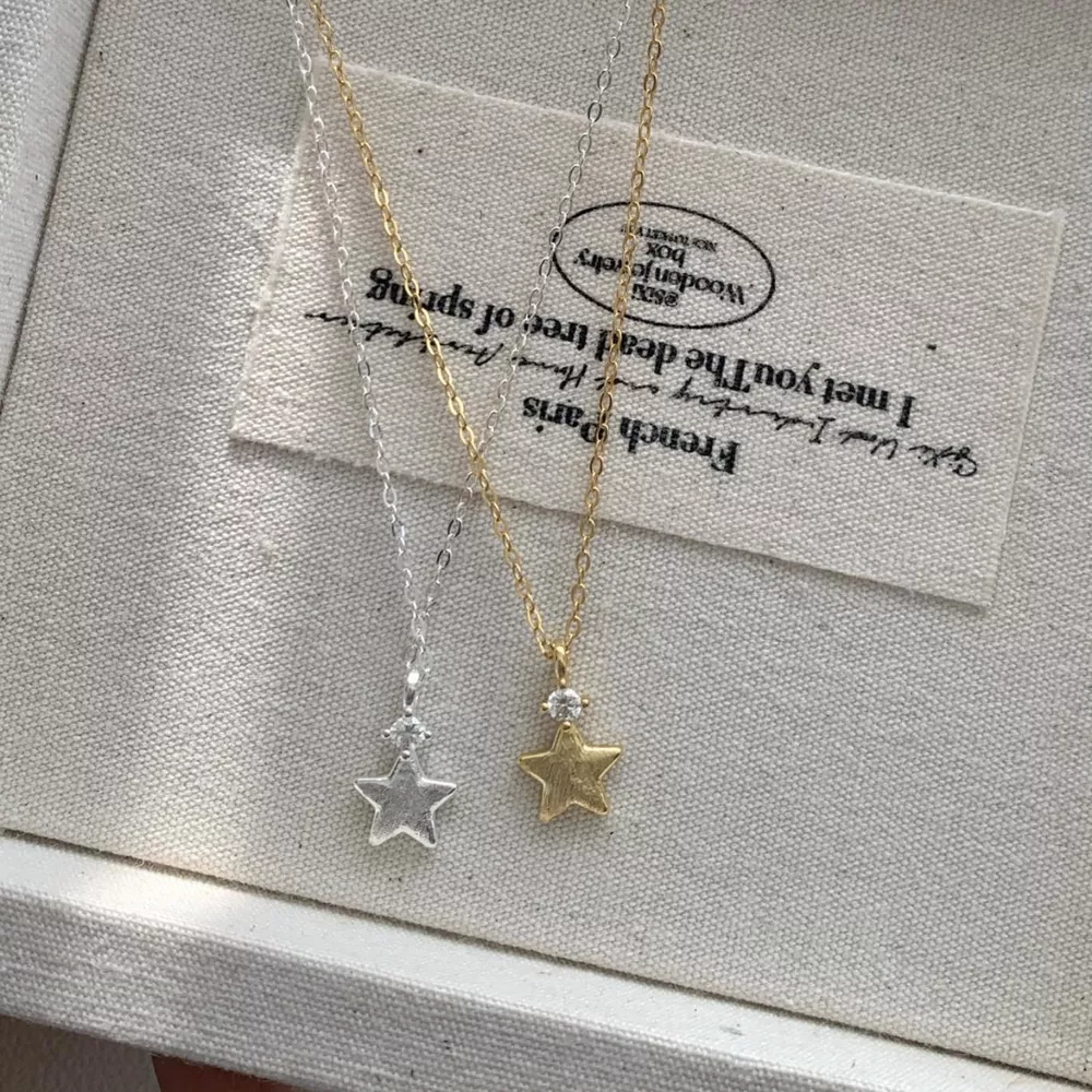 925 Sterling Silver Star Pendant Necklace, image 2