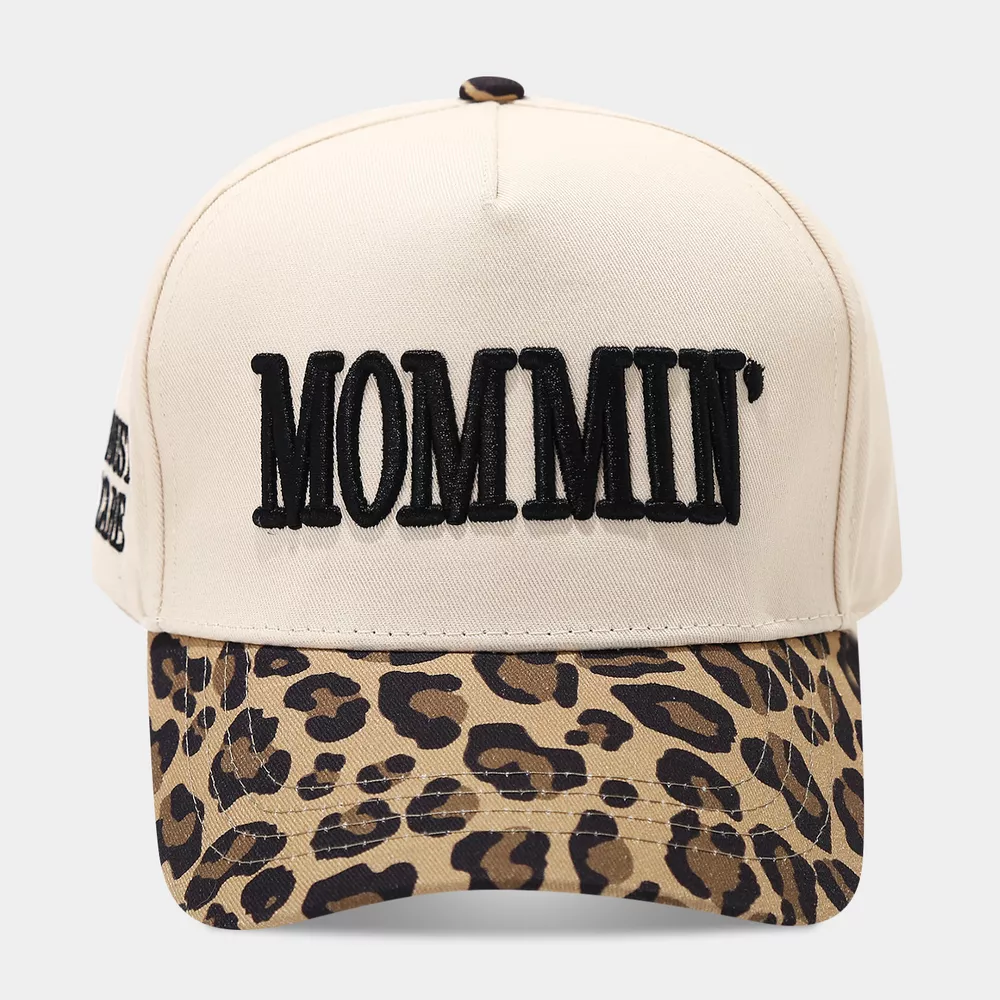 Leopard Embroidered Slogan Baseball Cap, image 3