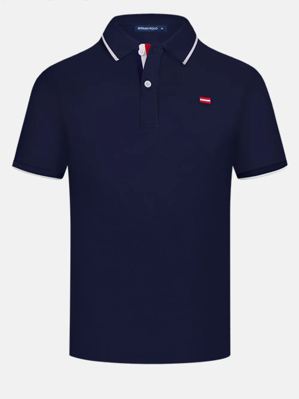 Men's Plus Size Breathable Short Sleeve Polo, image 3