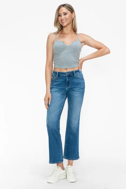 Full Size Cat's Whiskers Mid Rise Ankle Jeans, image 13
