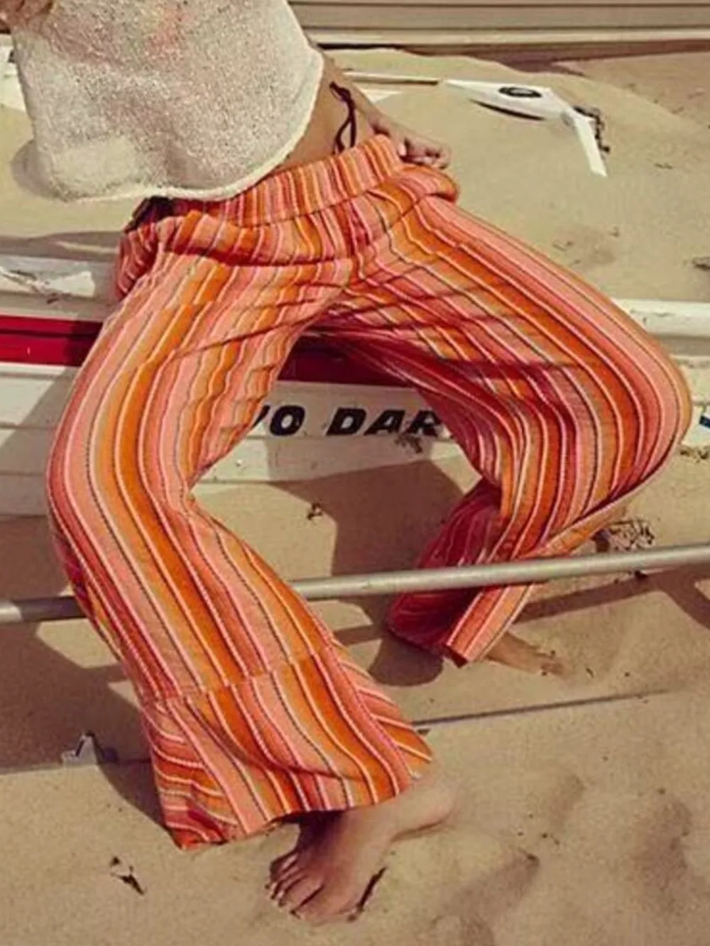 Striped Wide Leg Pants, image 8