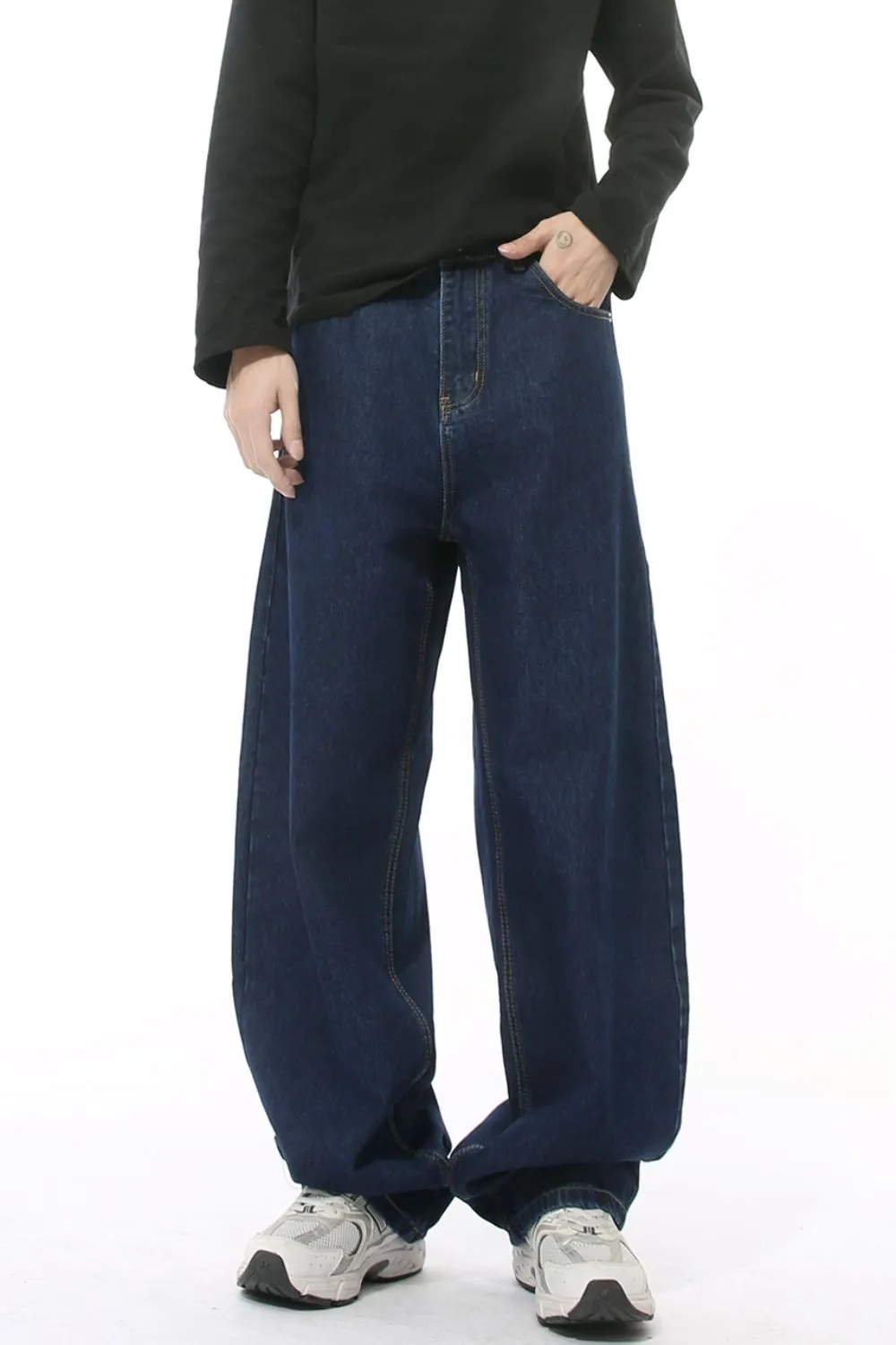 Wide Leg Jeans with Pockets, image 3
