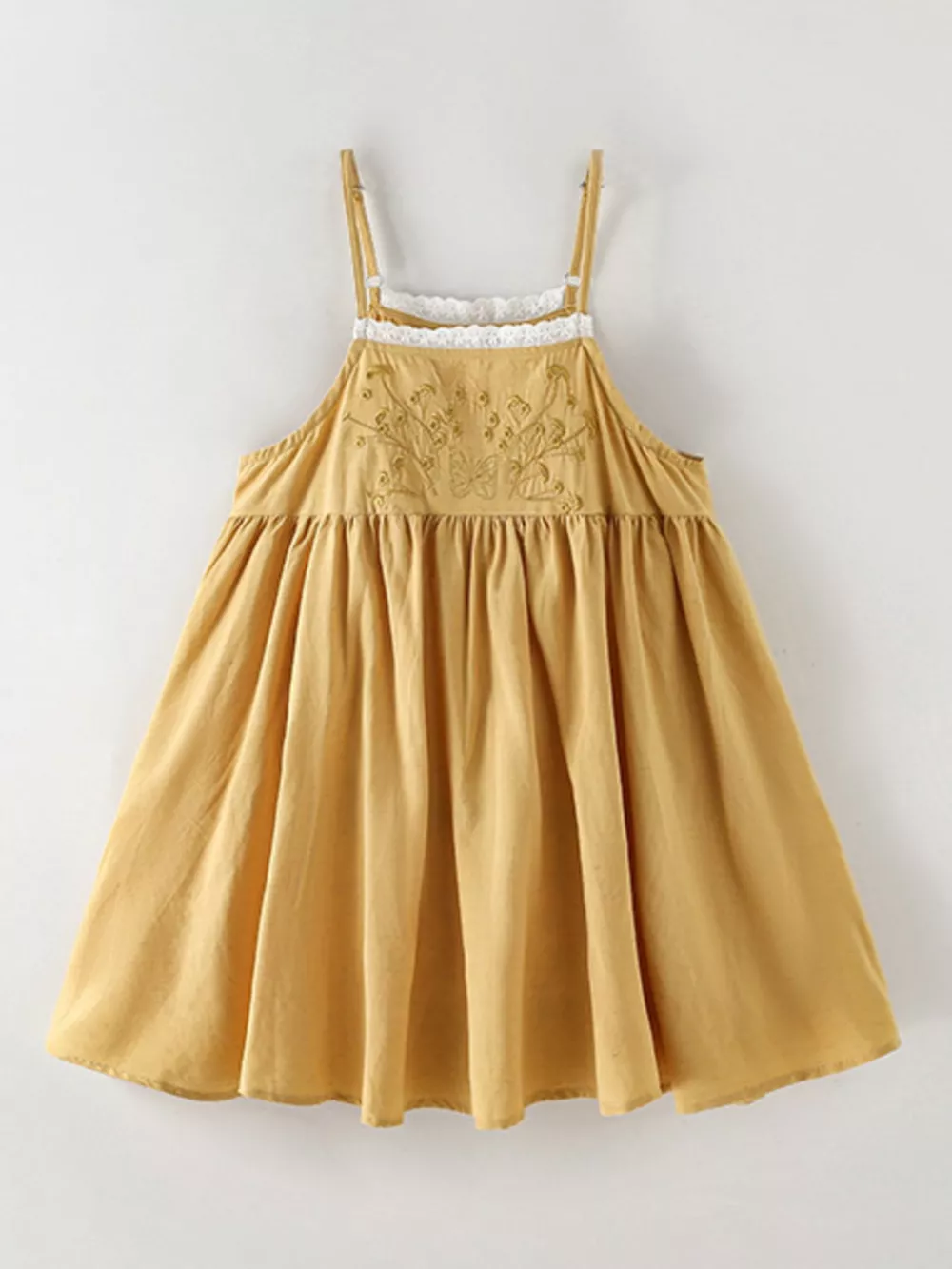 Children's Lace Detail Embroidered Dress, image 2