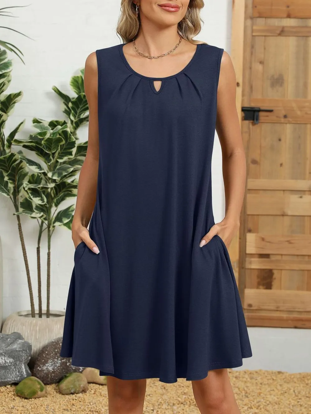 Round Neck Sleeveless Dress, image 25