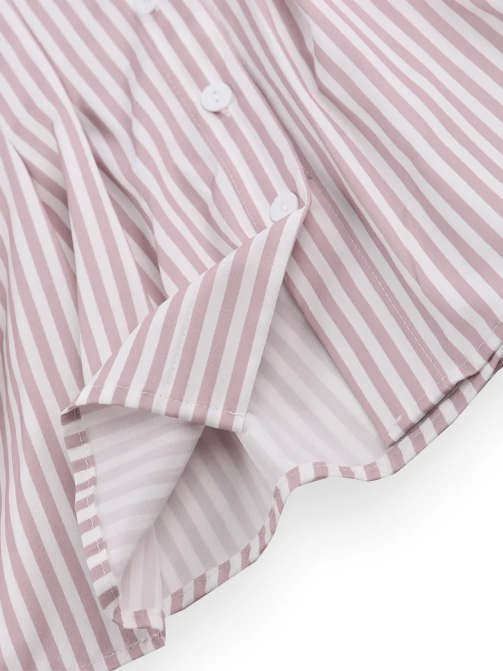 Striped Short Sleeve Button-Up Shirt, image 13