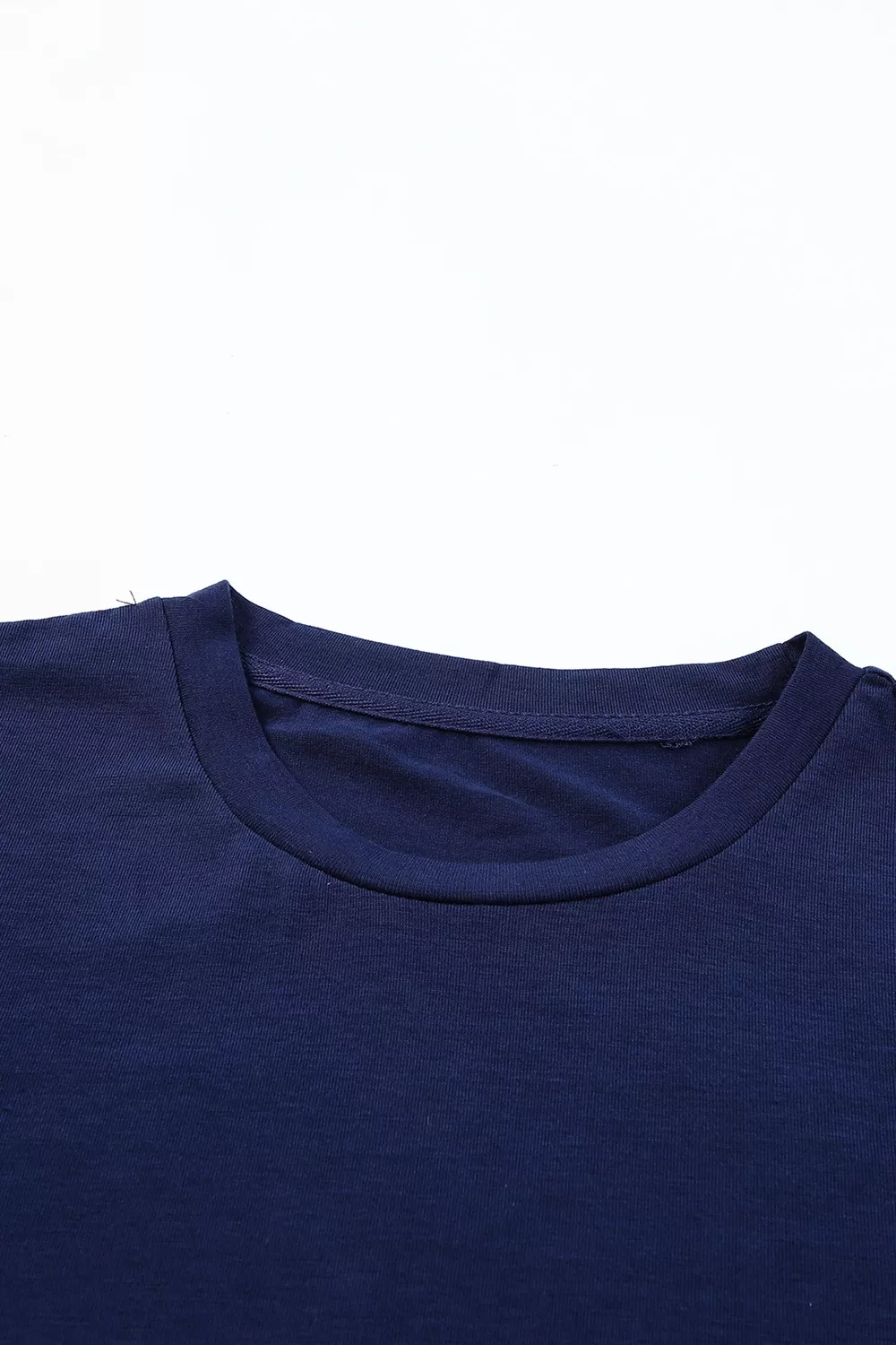 Round Neck Rolled Sleeve T-Shirt, image 8