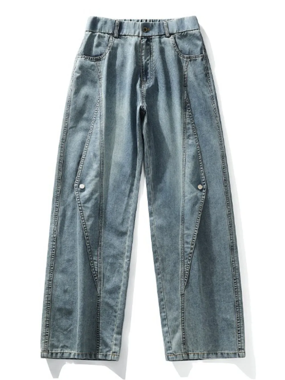 Men's Plus Size Wide Leg Jeans, image 11