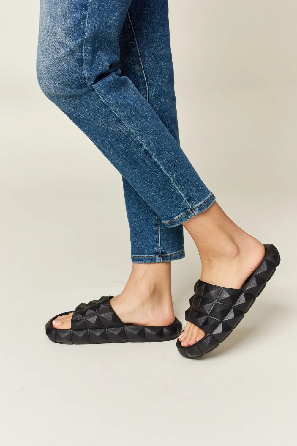 Pyramid Stud Toe Band Footbed Sandals, image 4