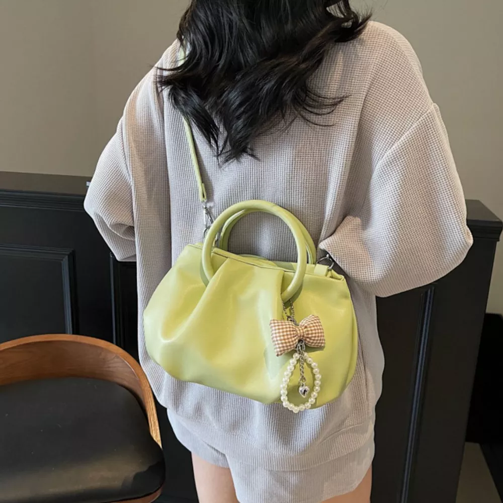 Ruched Top Handle Crossbody Bag, image 4