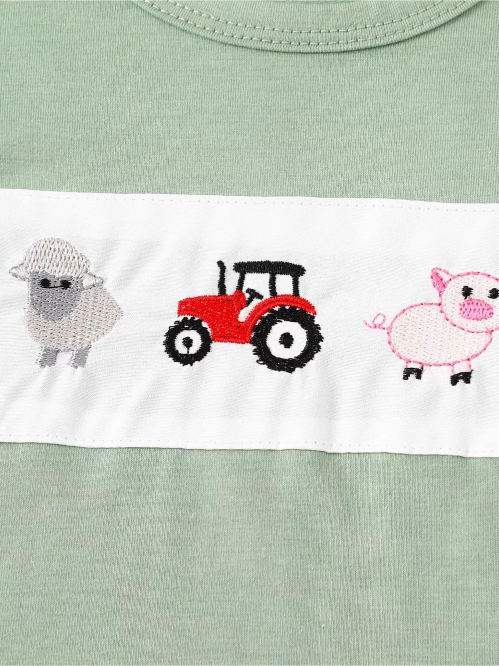 Children's Animal Embroidered Tee and Shorts Set, image 4