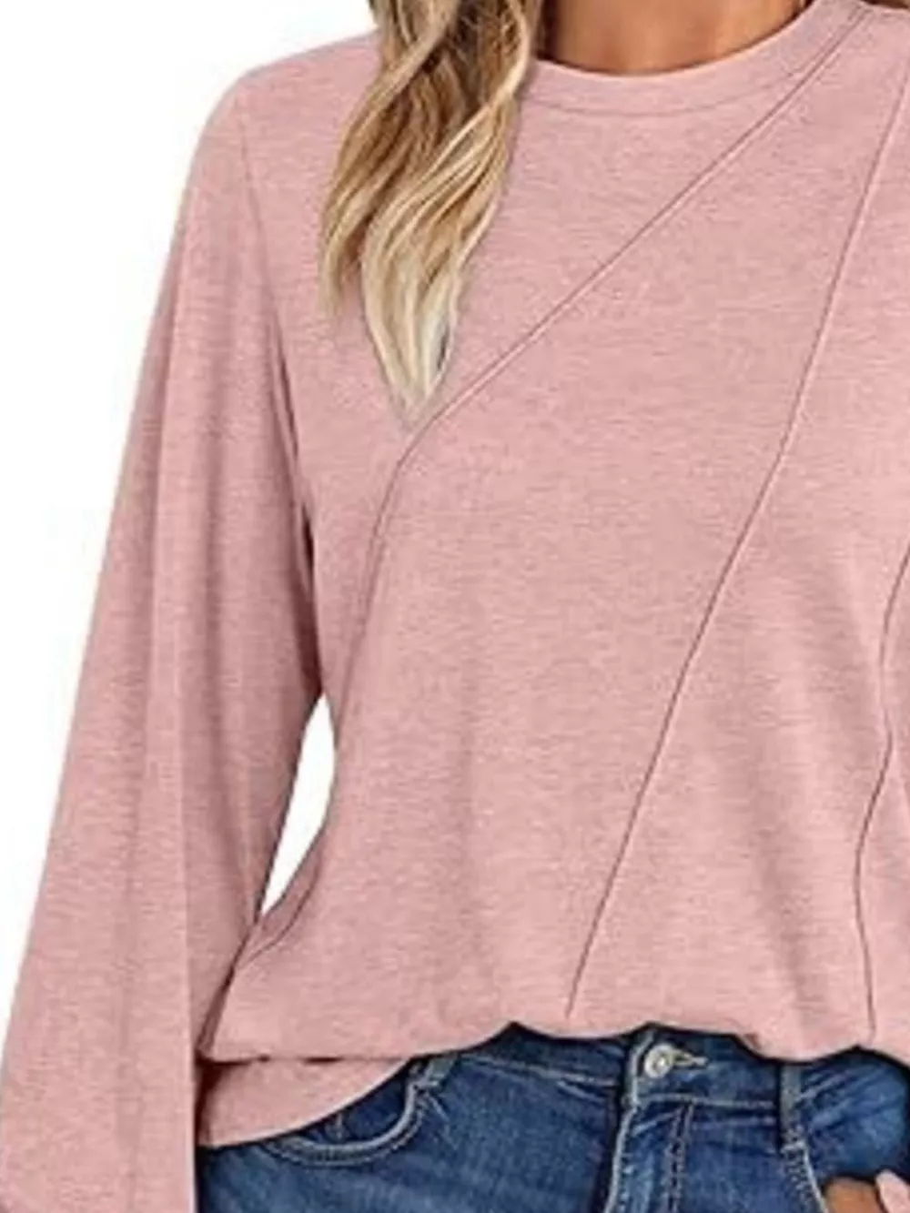 Round Neck Long Sleeve Top, image 15