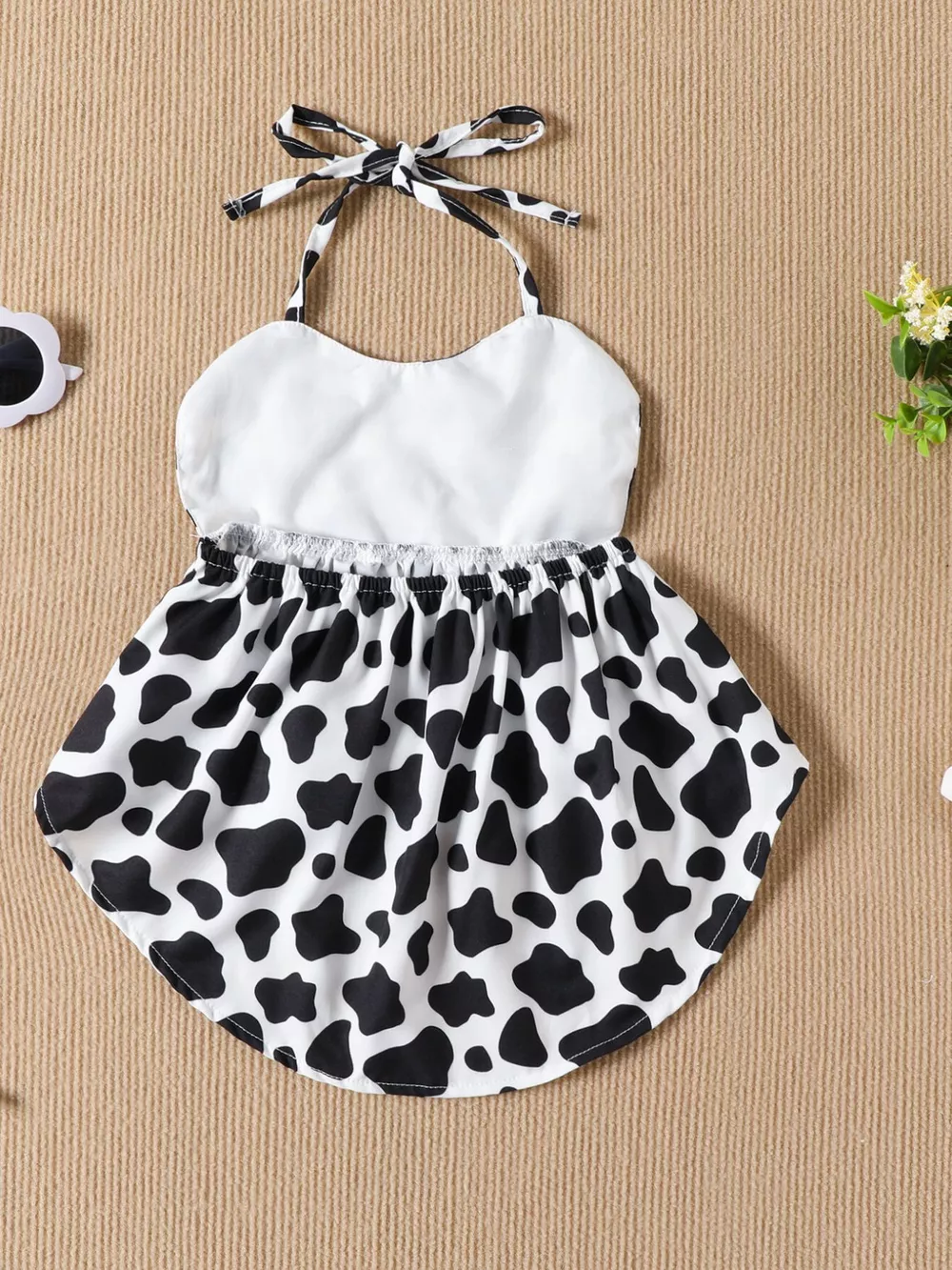 Children's Halter Neck Cami and Denim Shorts Set, image 2