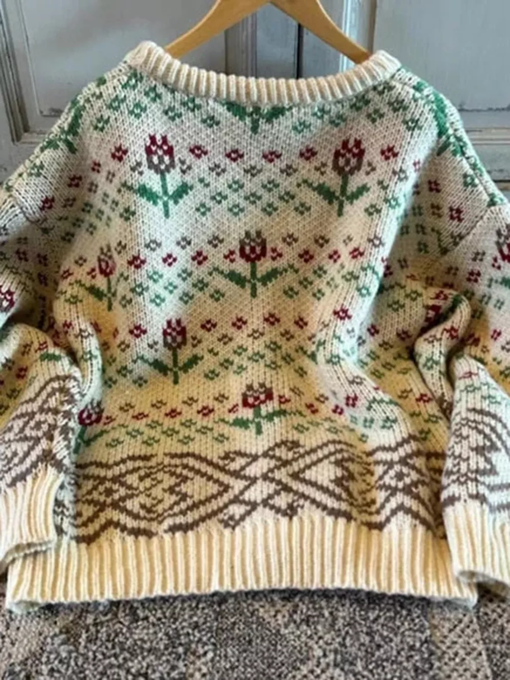Floral Pattern Button-Up Cardigan, image 4