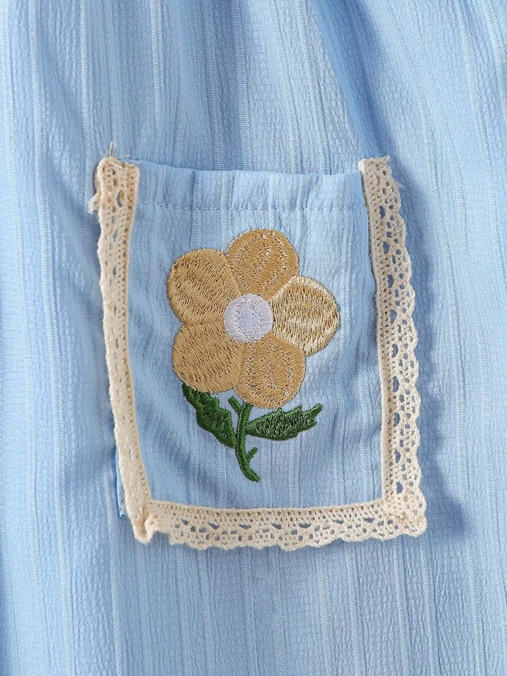Children's Embroidered Ruffled Hem Dress, image 3