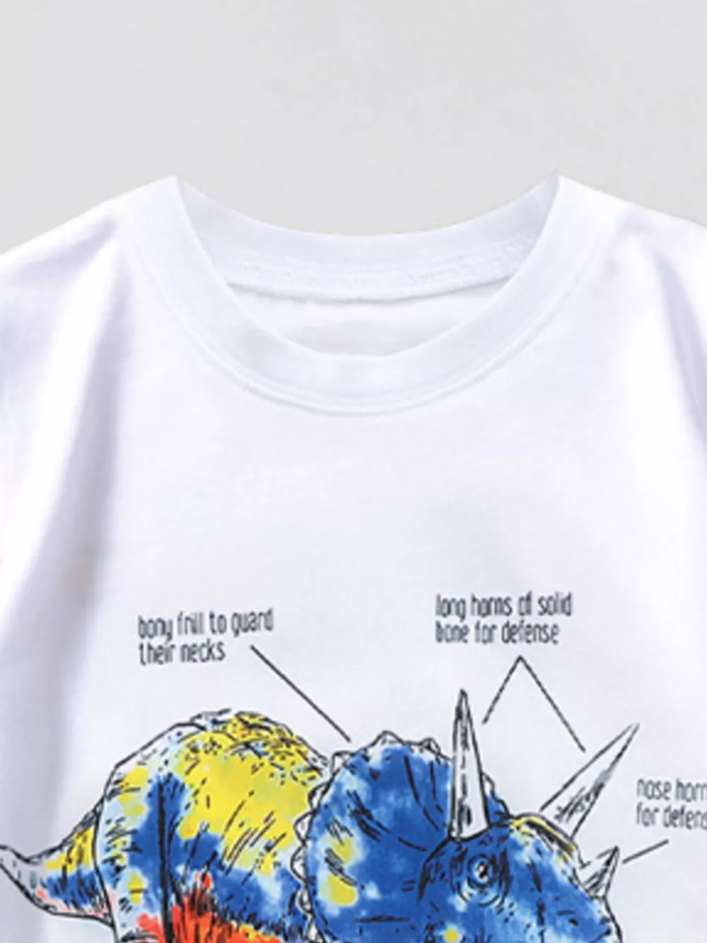 Children's Dinosaur Triceratops Graphic T-Shirt, image 2