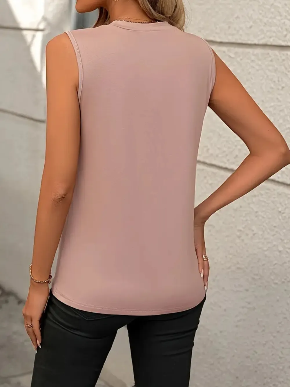 Round Neck Sleeveless Tank, image 7
