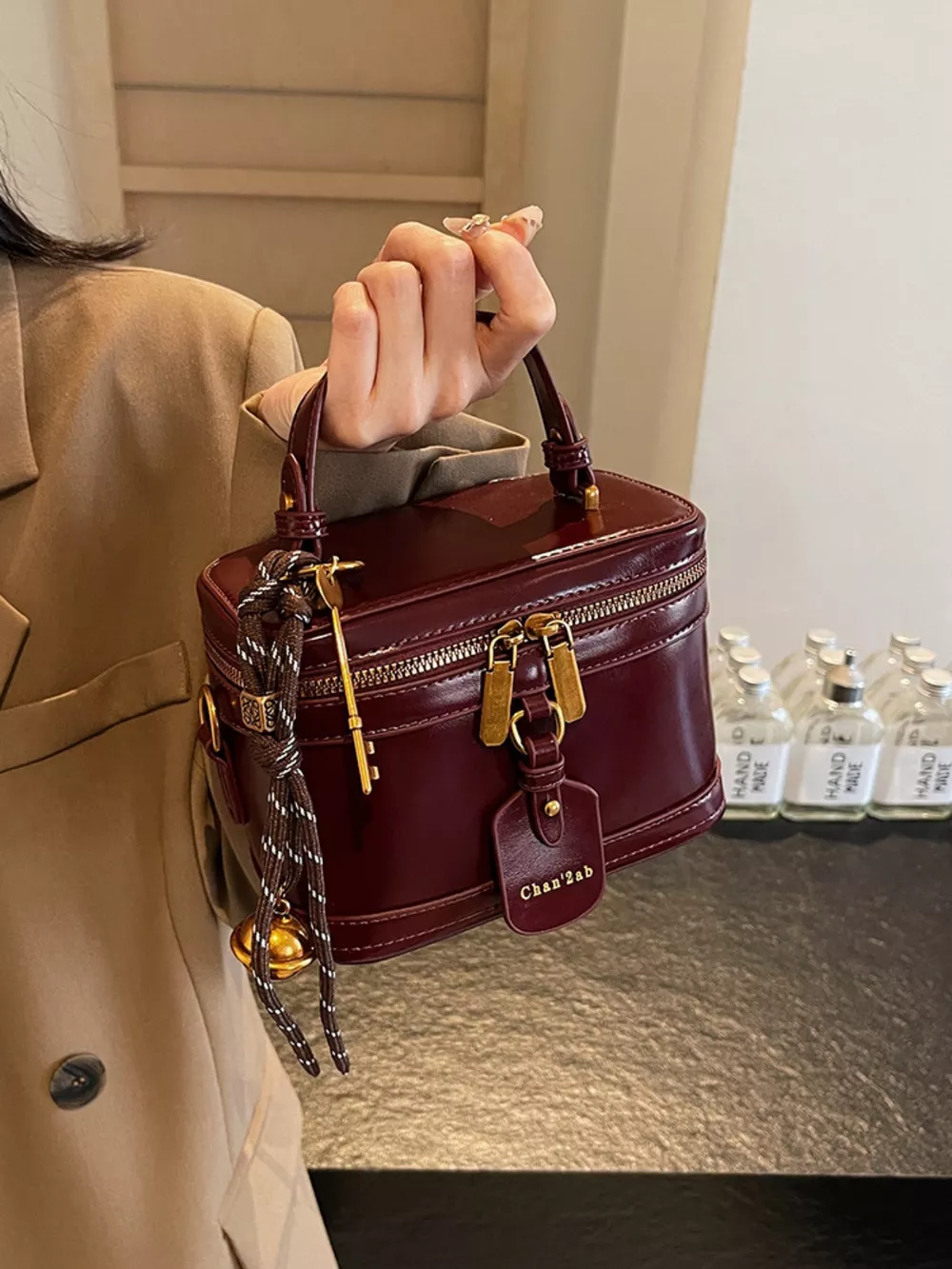 Retro Style Boxy Crossbody Bag, image 6