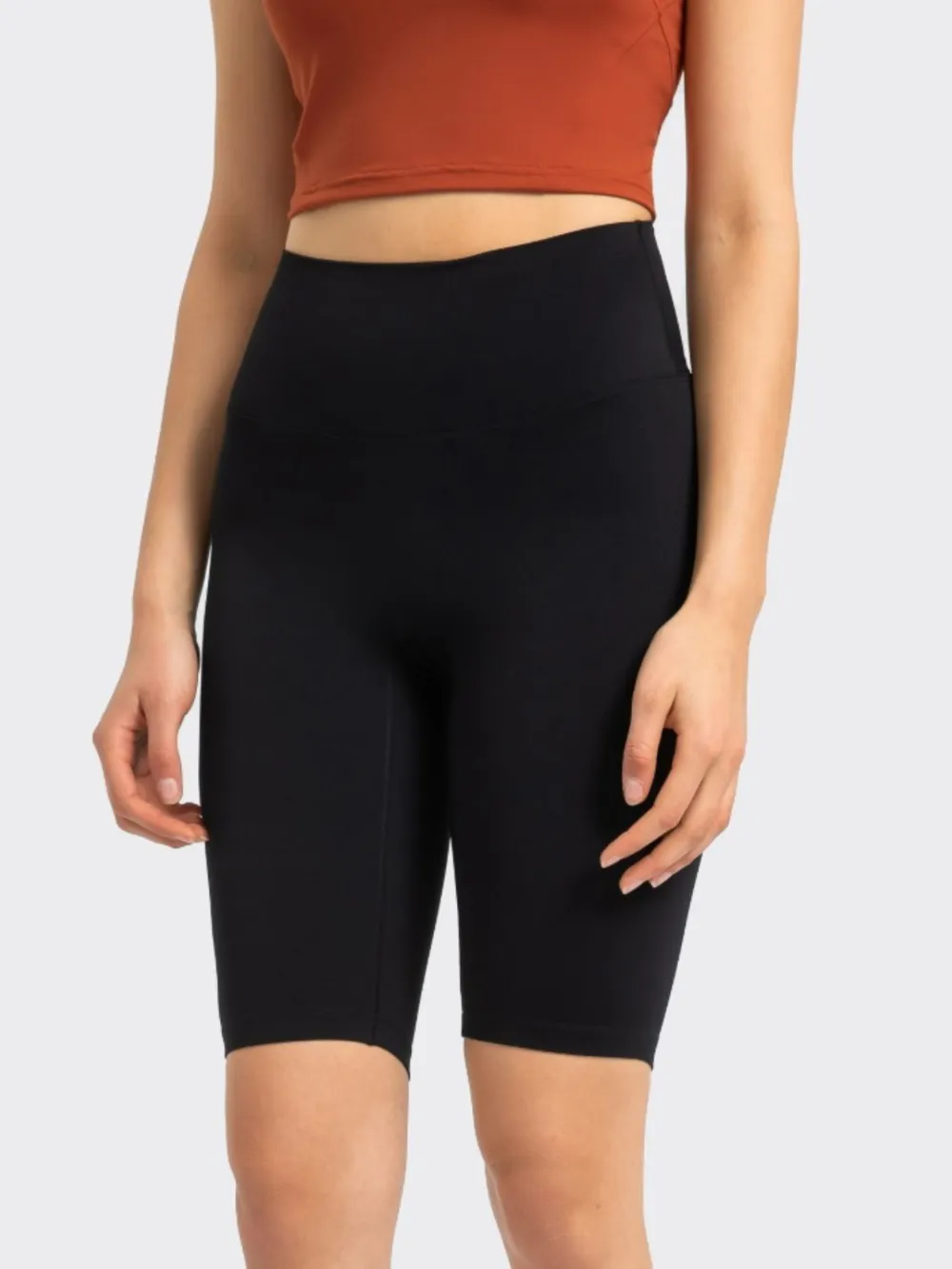High Rise Wide Waistband Active Shorts, image 24