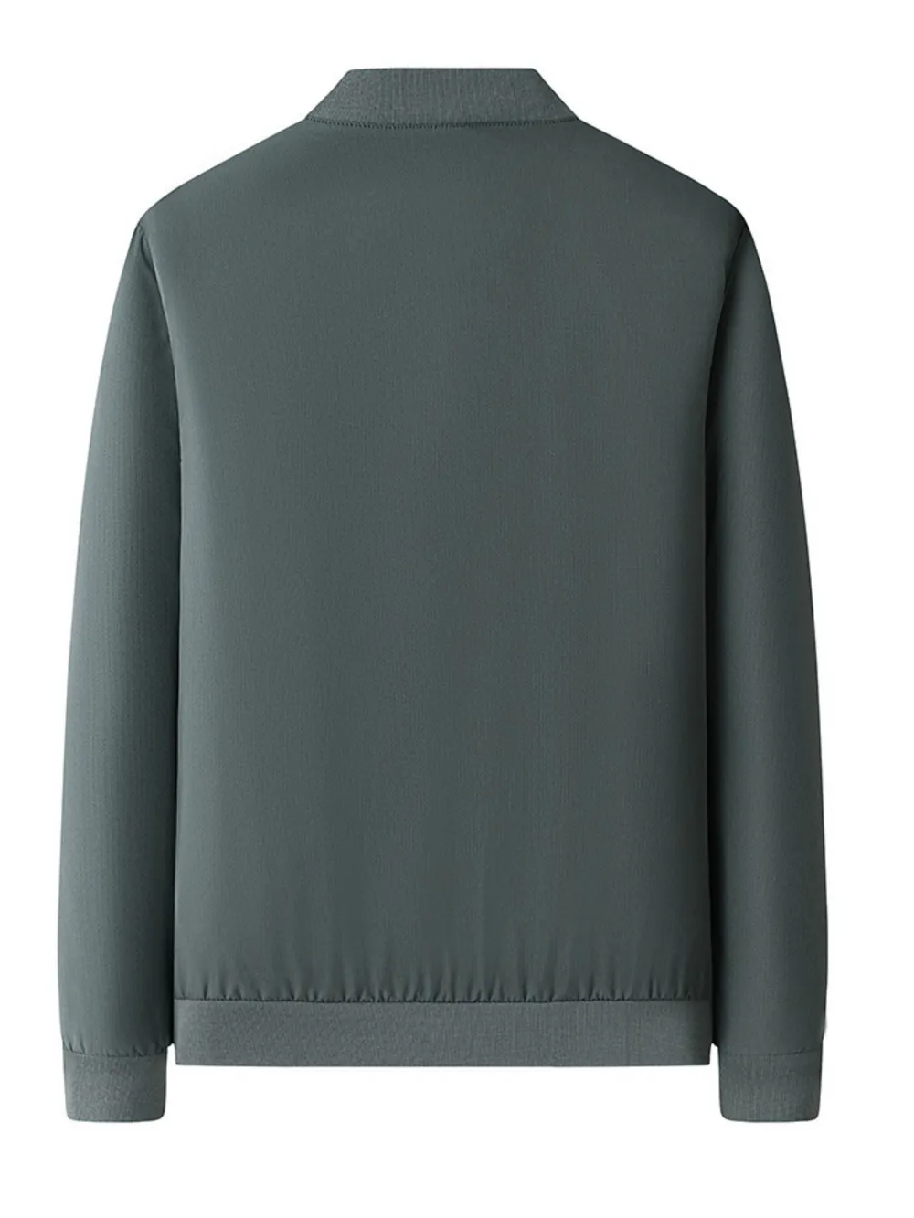 Men's Plus Size Zip-Up Bomber Jacket with Pockets, image 3