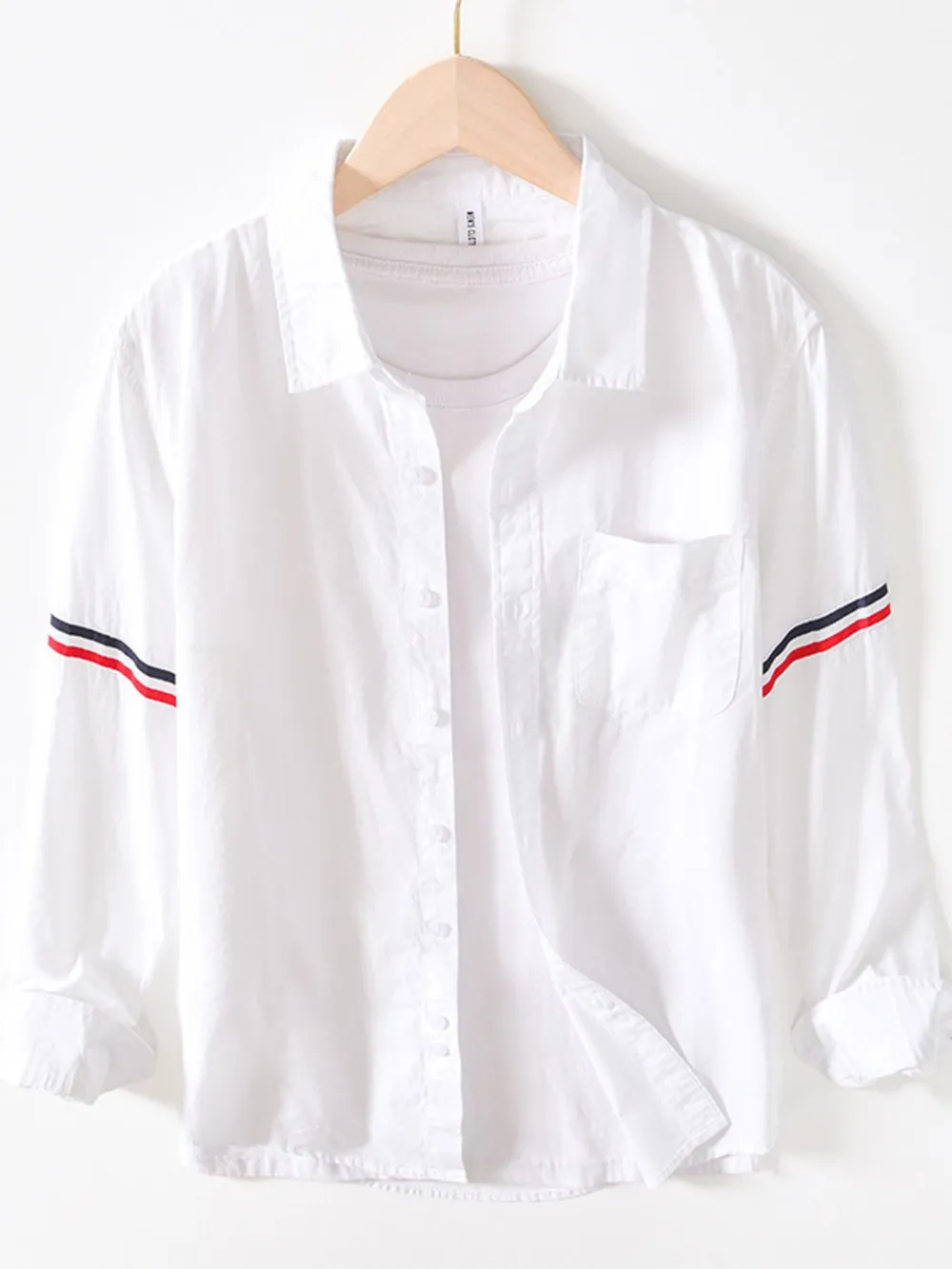 Men's Button Up Long Sleeve Shirt, image 6
