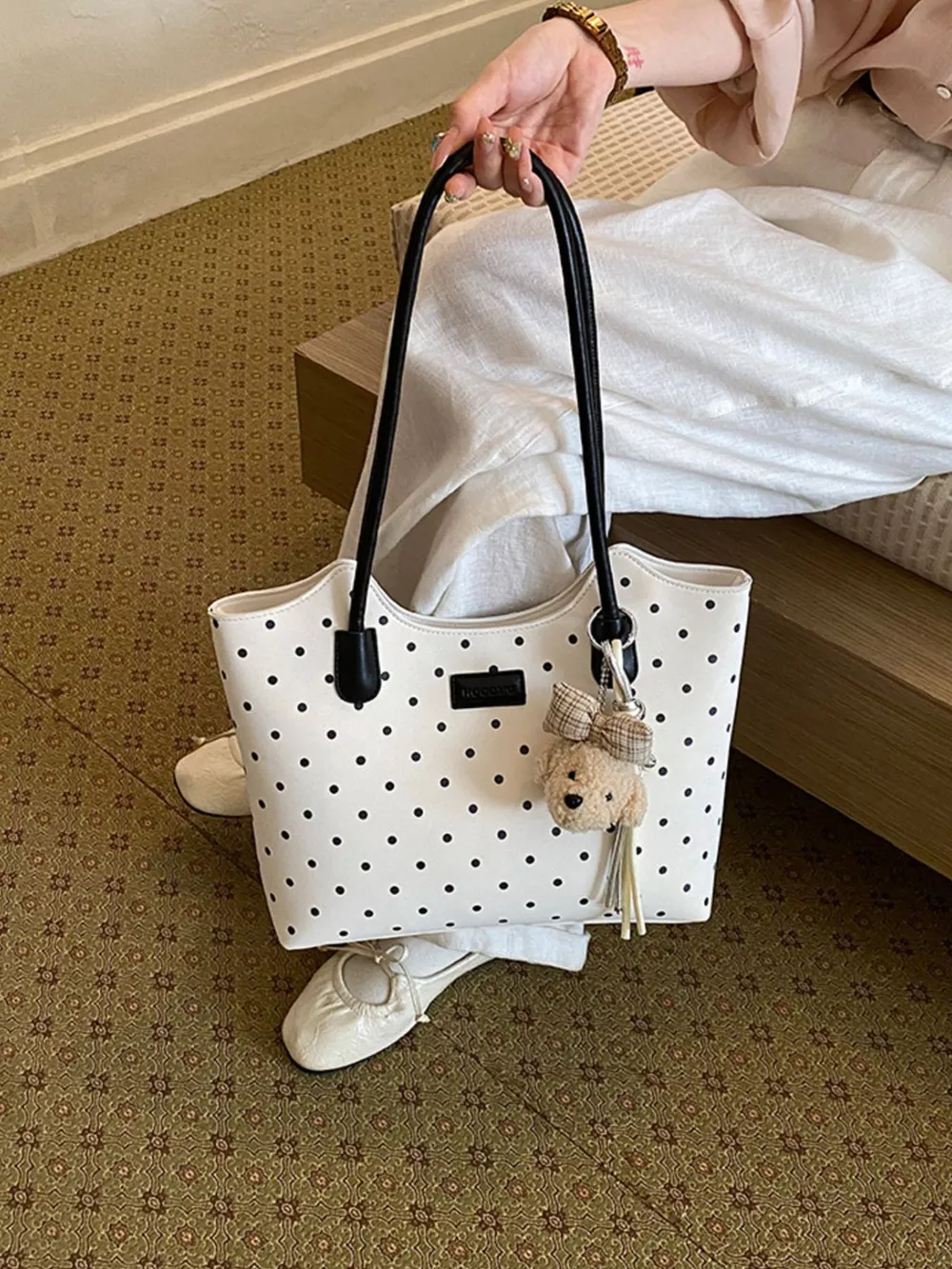 Polka Dot Shoulder Bag, image 8